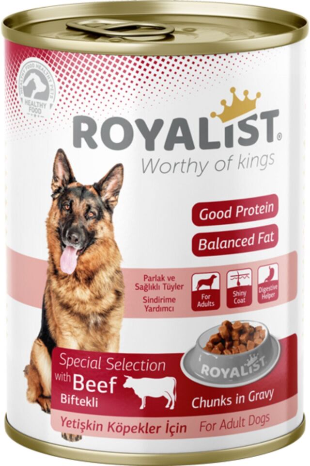 Yetişkin Köpekler İçin Biftek Parça Etli Konserve 12x400 G