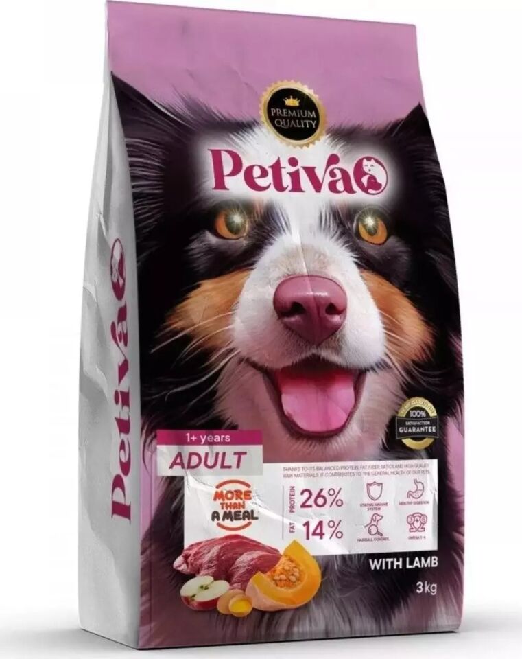 Petiva Yetişkin Köpek Kuzu Etli 3 Kg