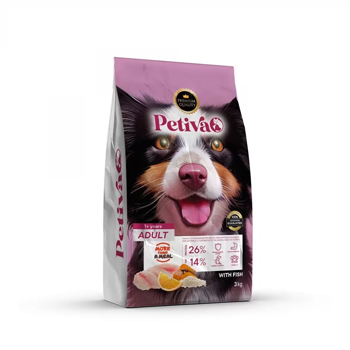 Petiva Yetişkin Köpek Balık Etli 3 Kg