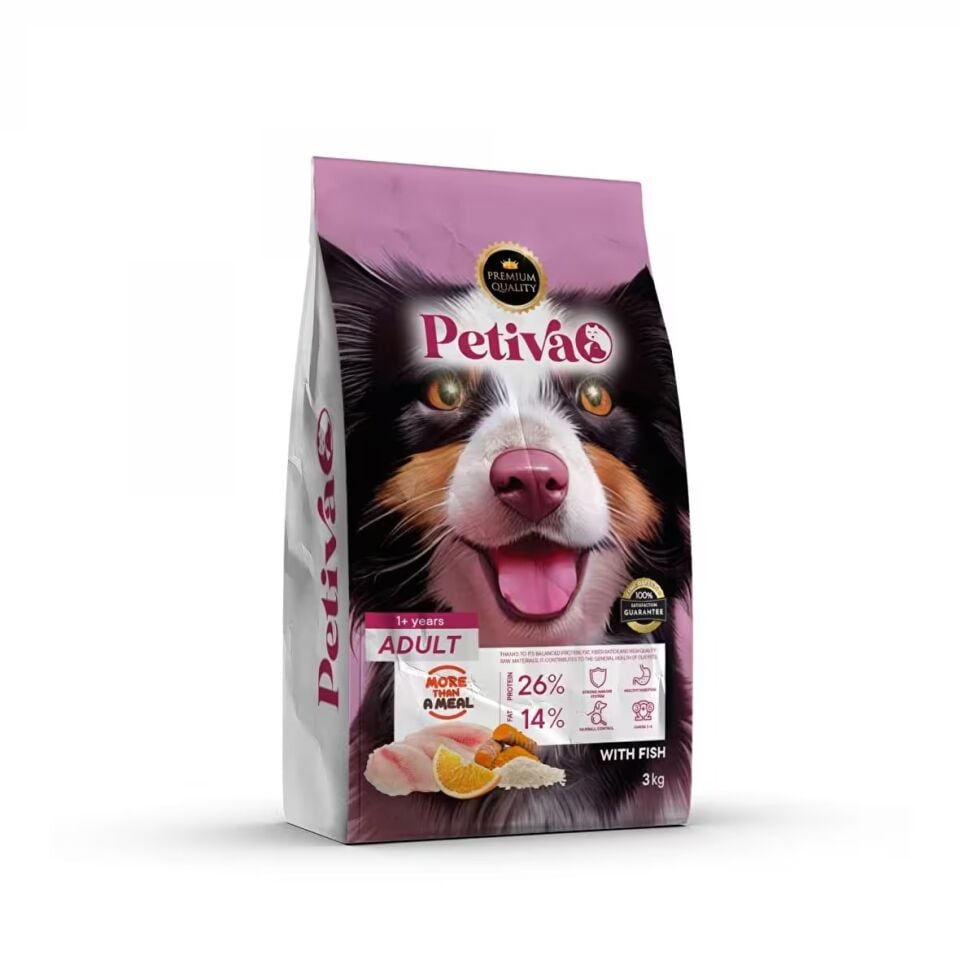 Petiva Yetişkin Köpek Balık Etli 3 Kg