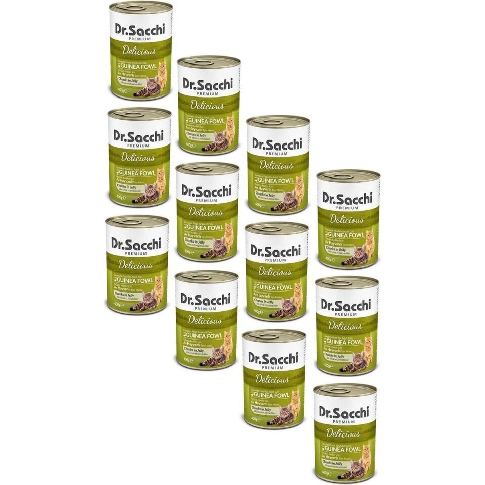 Dr.sacchi Av Hayvanlı Kedi Konservesi 400 gr x 12